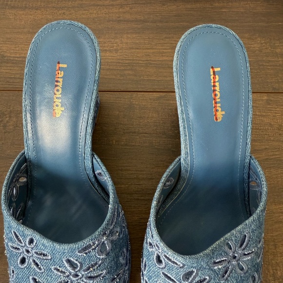 Larroude Jackie Wedge Sandal - Picture 7 of 12